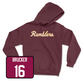 Maroon Women's Volleyball Script Hoodie  - Jordan Brucker