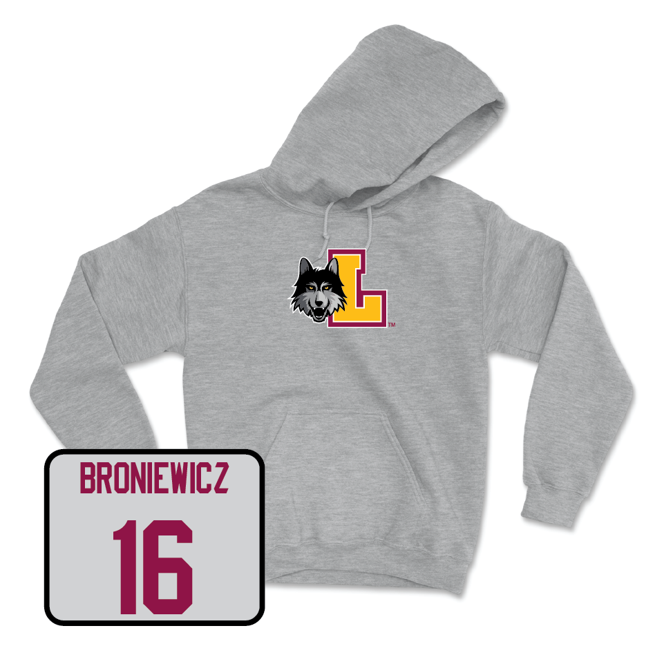 Sport Grey Softball Athletic Hoodie - Andie Broniewicz