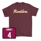 Maroon Men's Soccer Script Tee  - TJ Cairney