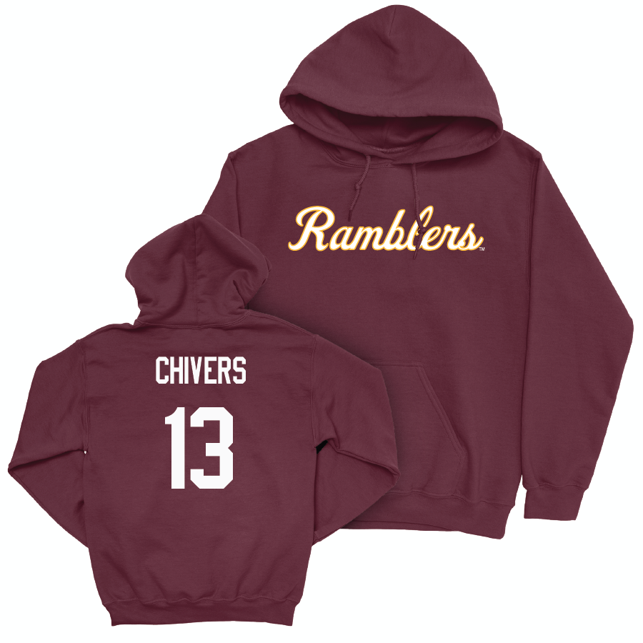 Maroon Women's Basketball Script Hoodie  - Kira Chivers