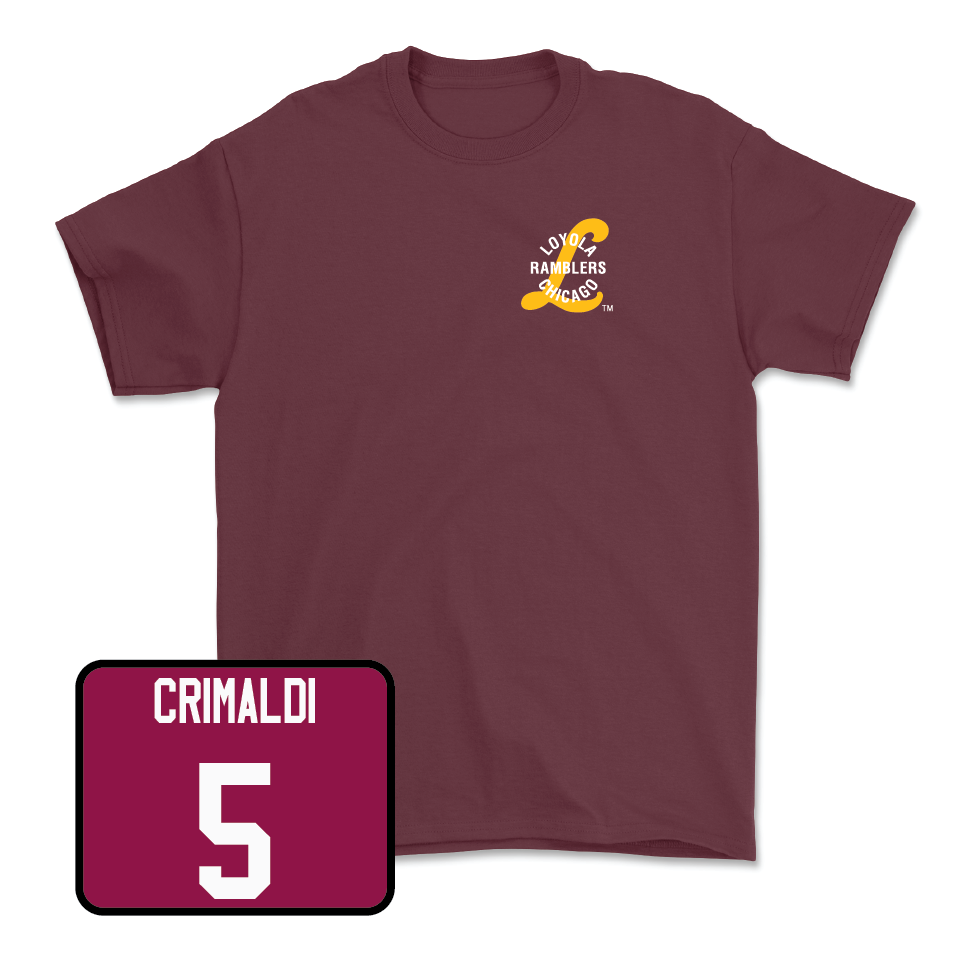 Maroon Softball LUC Tee - Bella Crimaldi