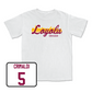 White Softball Skyline Comfort Colors Tee - Bella Crimaldi