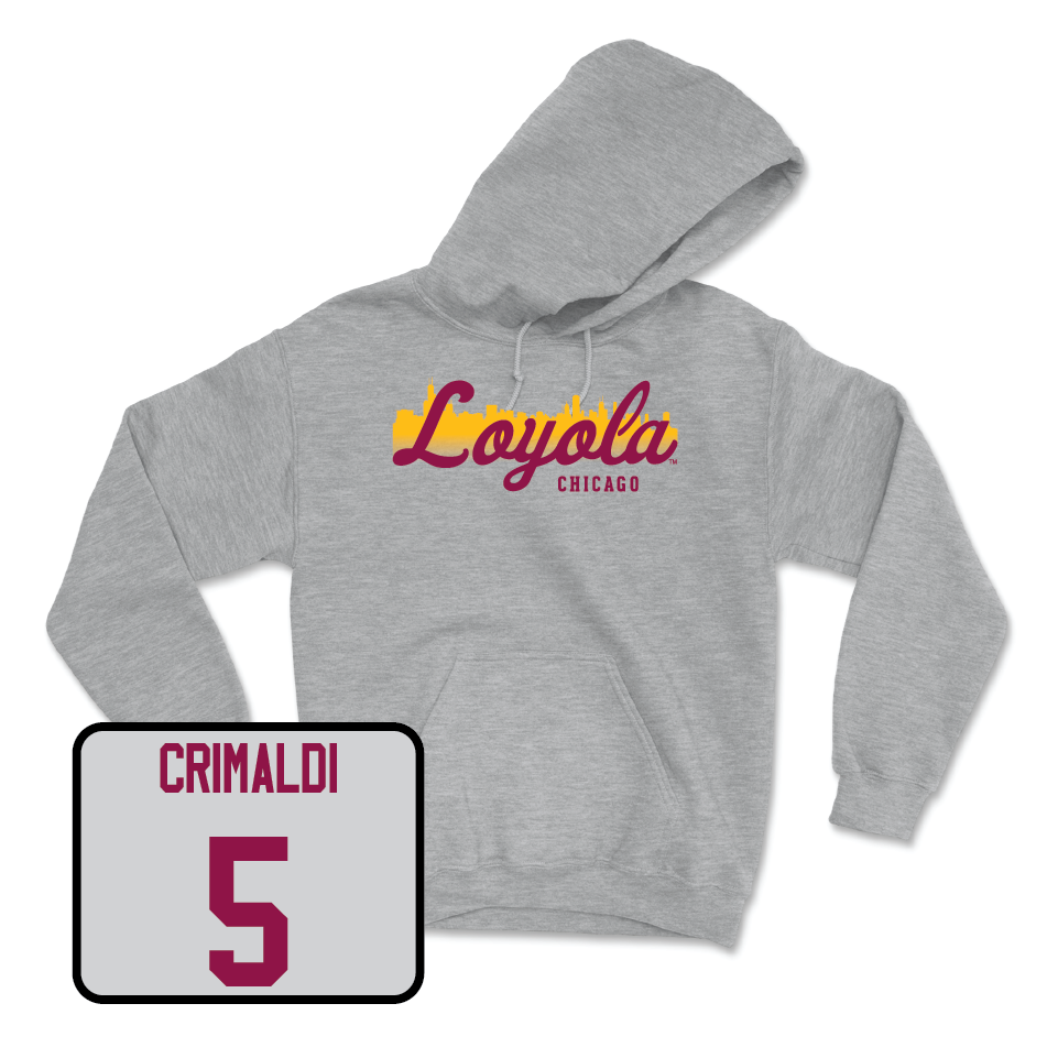 Sport Grey Softball Skyline Hoodie - Bella Crimaldi