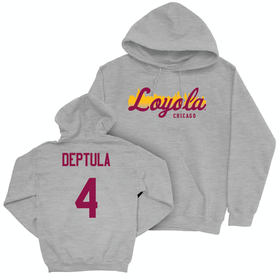 Sport Grey Women's Basketball Skyline Hoodie  - Audrey Deptula