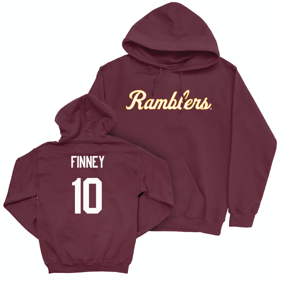 Maroon Women's Basketball Script Hoodie  - Jess Finney