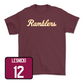 Maroon Softball Script Tee  - Nat Lesnicki