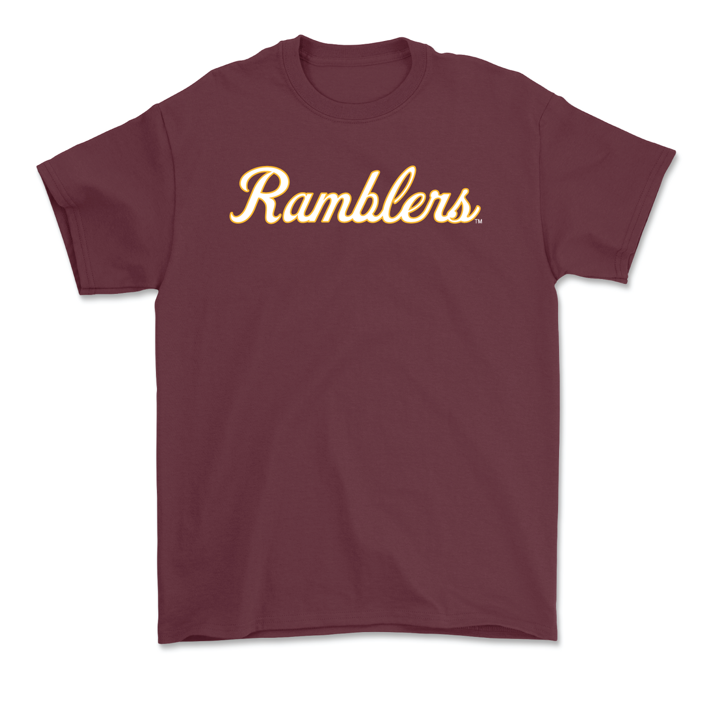 Maroon Men's Basketball Script Tee - Miles Rubin