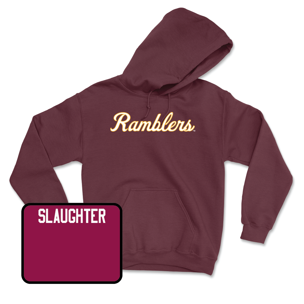 Maroon Track & Field Script Hoodie - Jack Slaughter