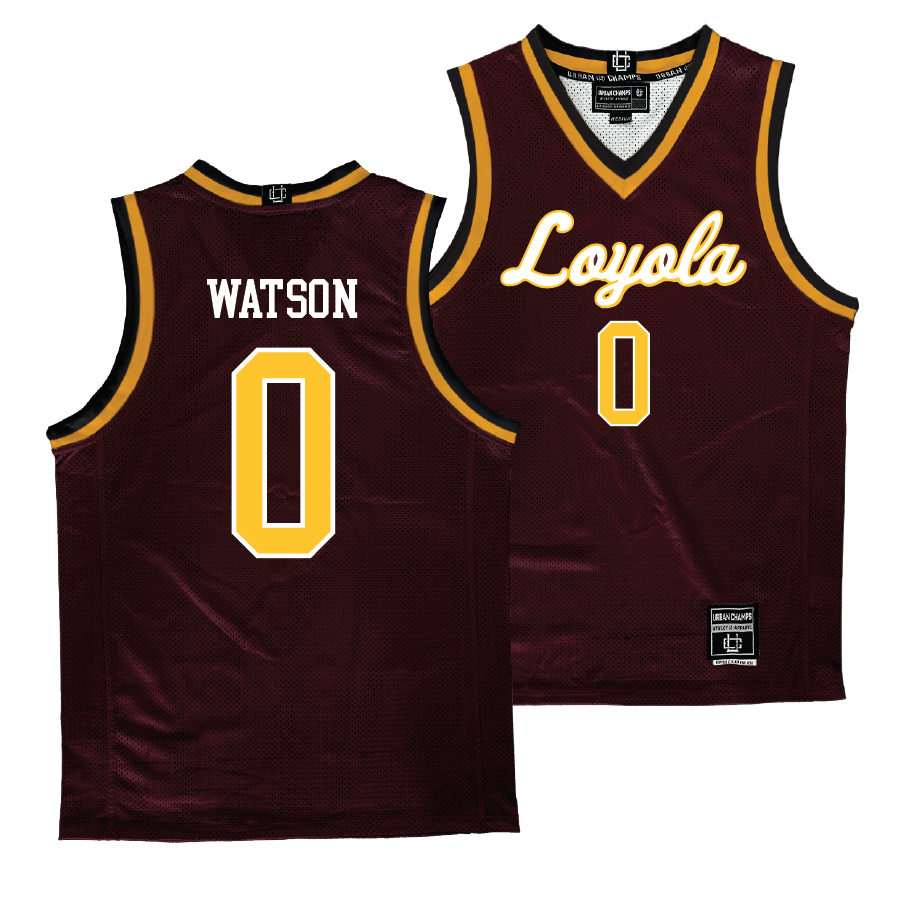 Loyola Men's Maroon Basketball Jersey - Des Watson | #0