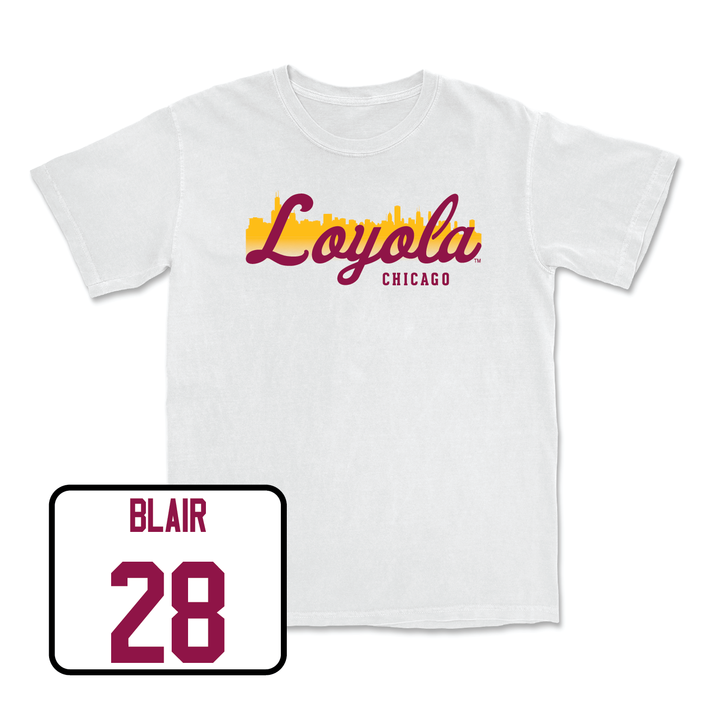 Men's Soccer White Skyline Comfort Colors Tee - Quinten Blair