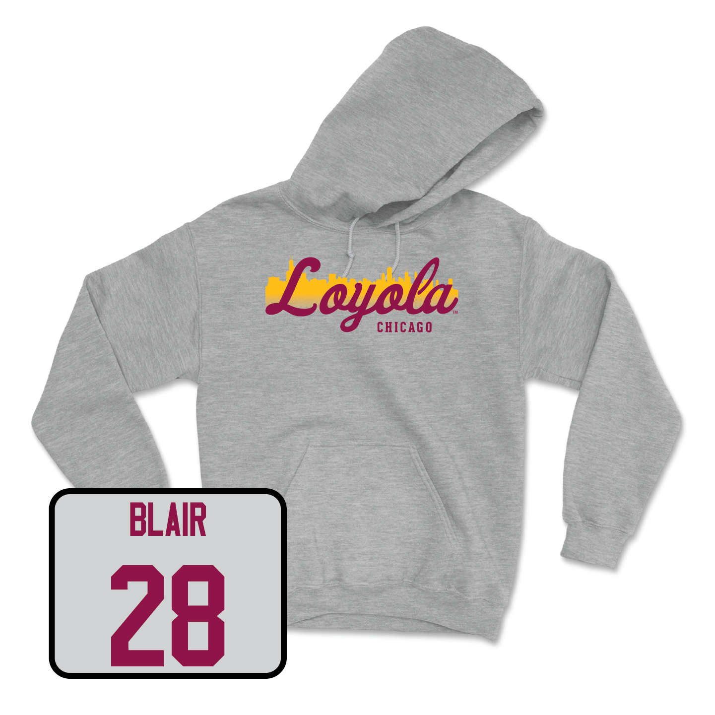 Sport Grey Men's Soccer Skyline Hoodie - Quinten Blair