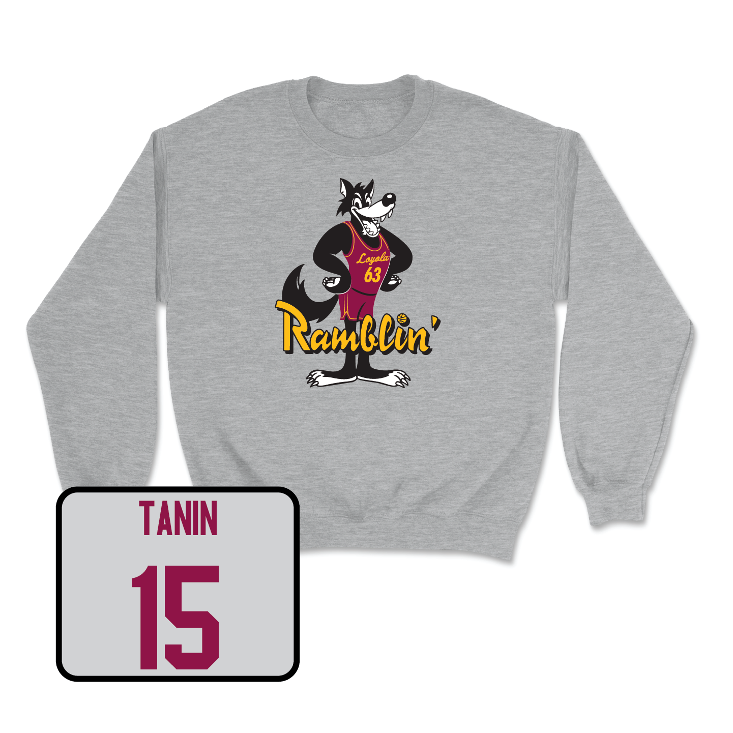 Sport Grey Women's Basketball Ramblin' Crew - Sitori Tanin